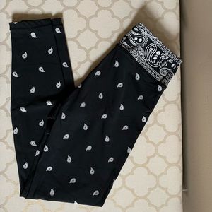 Adam Selman Sport Bandana Print Leggings - Size S